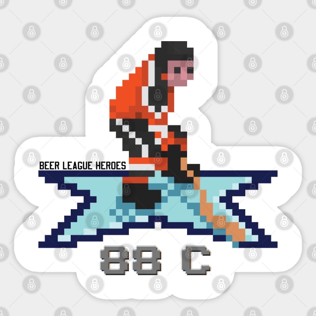 16-Bit Legend: Eric Lindros Sticker by Beerleagueheroes.com Merch Store